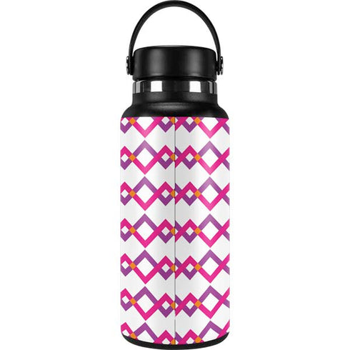 Chevron White Out Hydro Flask 32oz Wide Mouth Skin